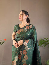 Copper and Gold Weaving Soft Silk Saree